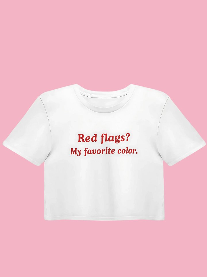 Favorite Red Flags Crop Top product image (1)