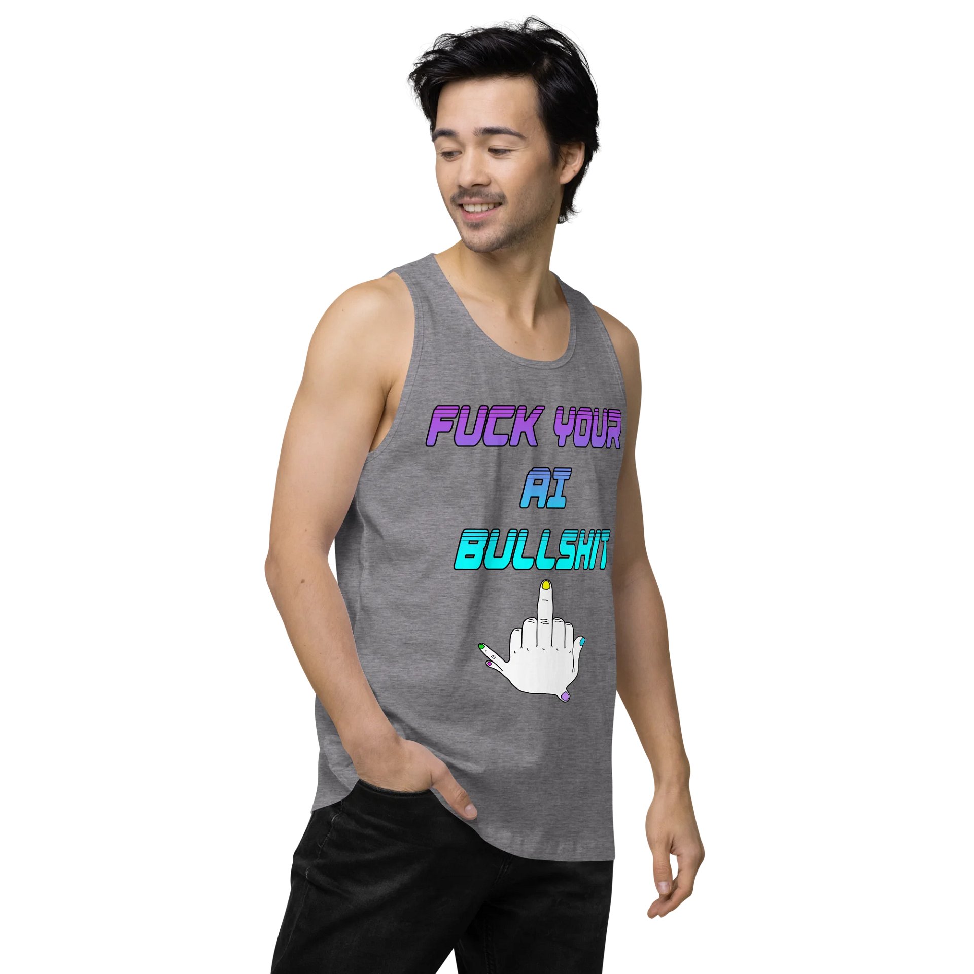 AI Bullshit Tank Top M product image (62)