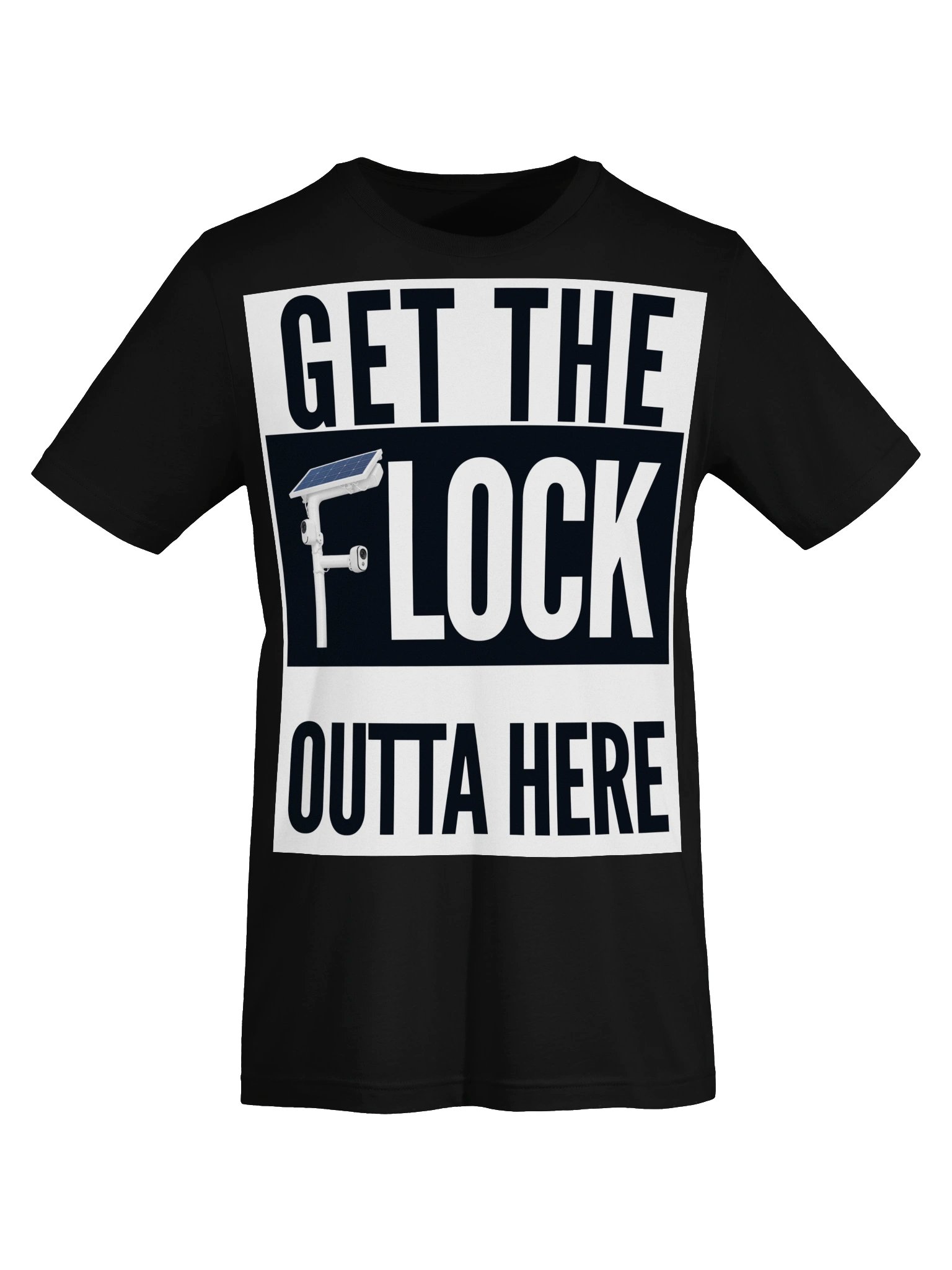 GET THE FLOCK OUTTA HERE — Jake Underwood Show Black T-Shirt product image (5)