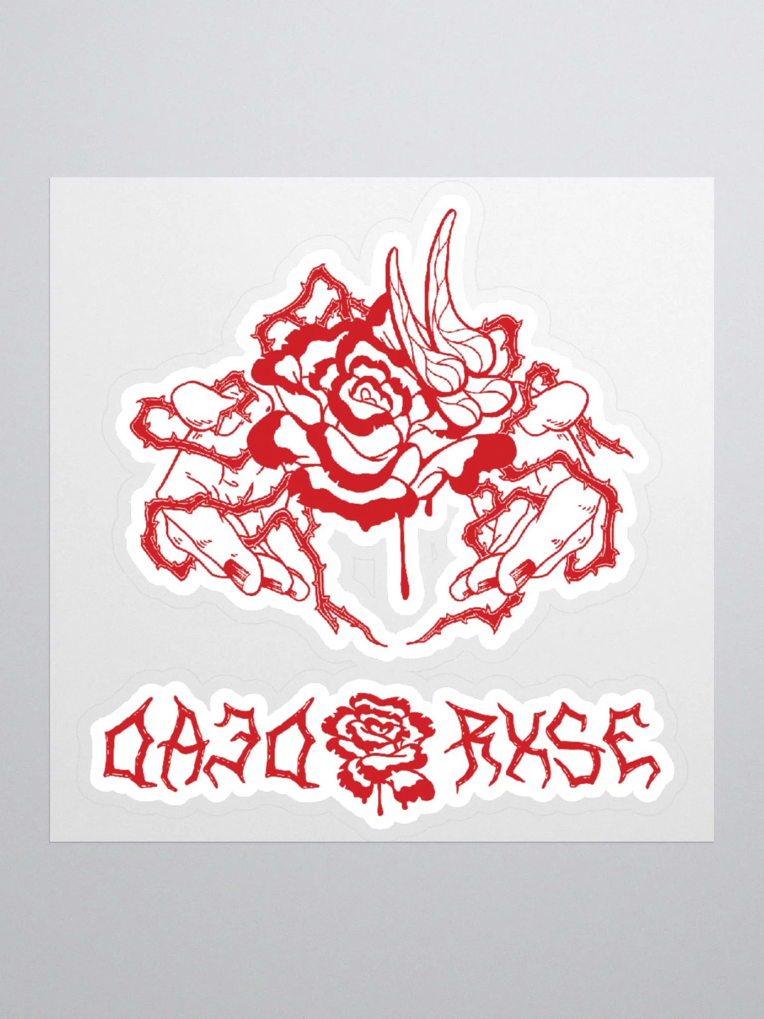 DEAD RXSE - Kiss Cut White Stickers product image (1)