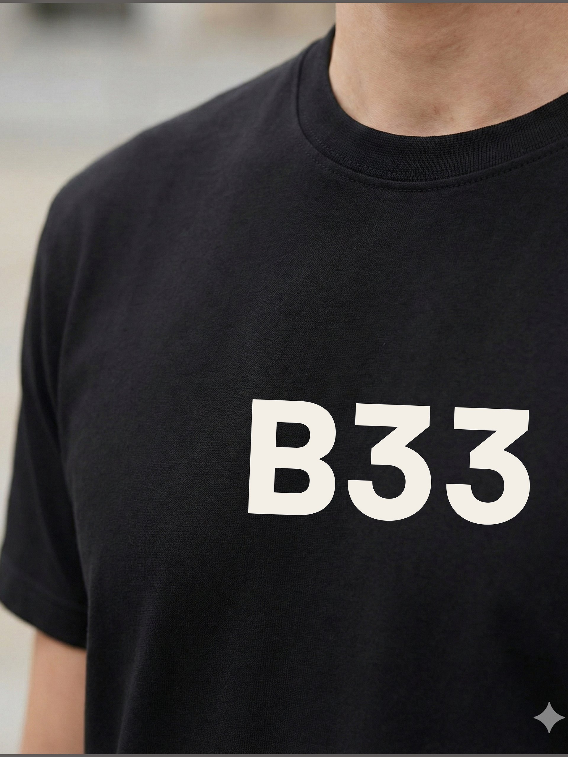 B33 Logo T-Shirt — Core Identity Edition product image (5)