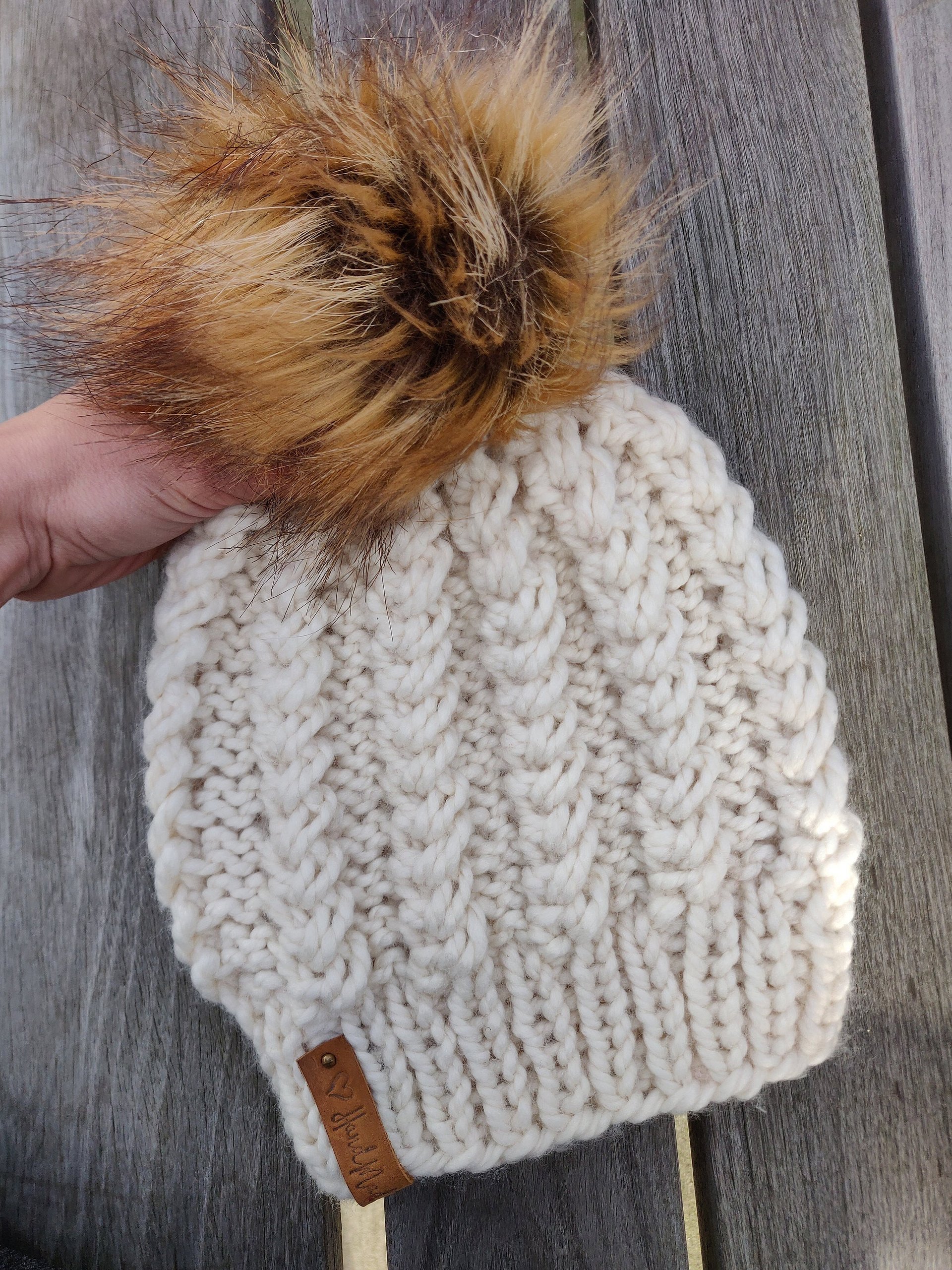Spikelet Chunky Hat Knitting Pattern product image (3)