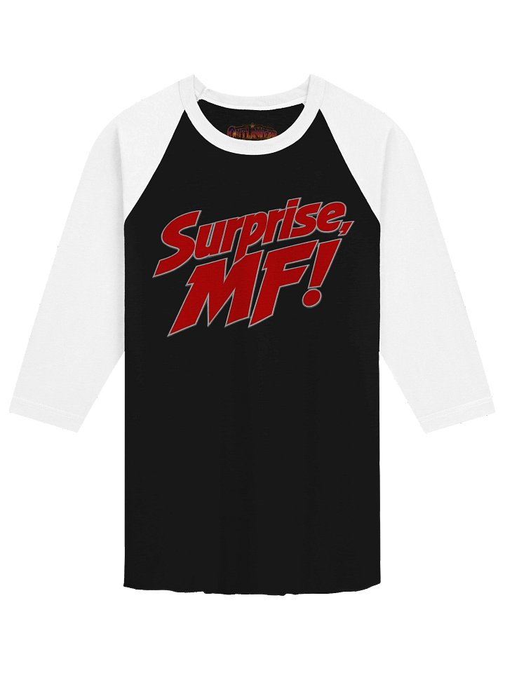 "Surprise, MF!" Raglan T-Shirt product image (5)