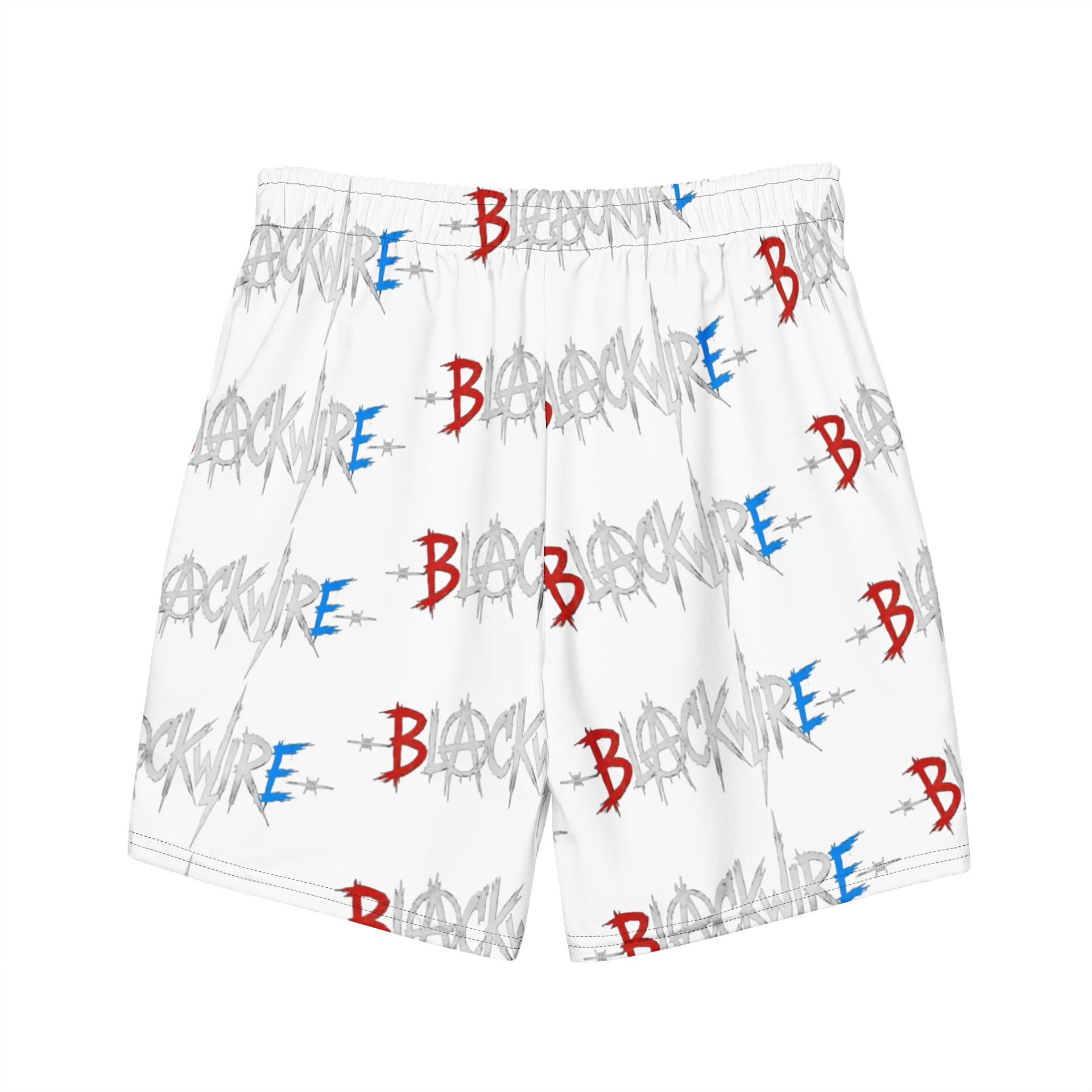 BlackWire Scribble Grid Swim Trunks product image (7)