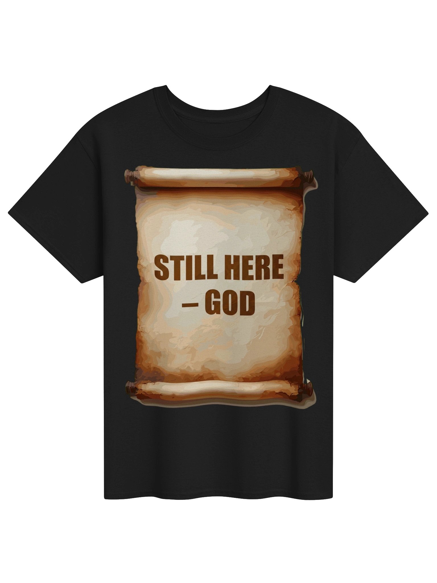 Still Here – God Vintage Scroll Tee product image (1)