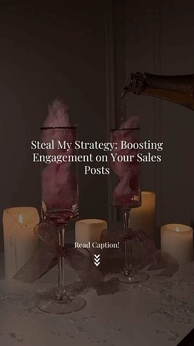 💰💙 Steal My Strategy: Boosting Engagement on Your Sales Posts 💙💰

Ever feel like your sales posts are just...vanishing into t...