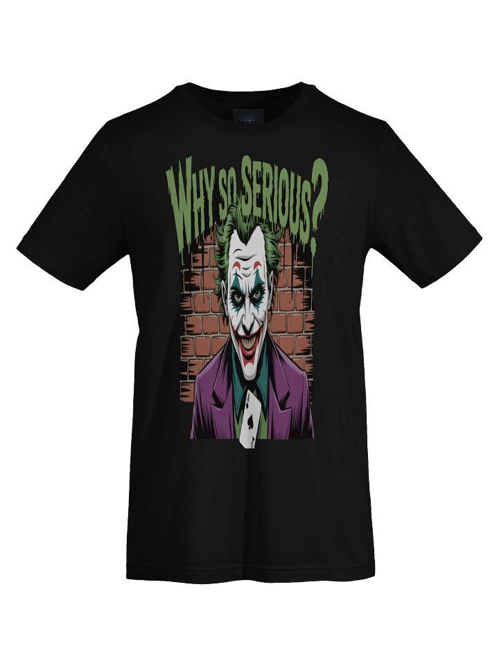 Joker 'Why So Serious?' Graffiti Wall Supersoft T-Shirt product image (1)