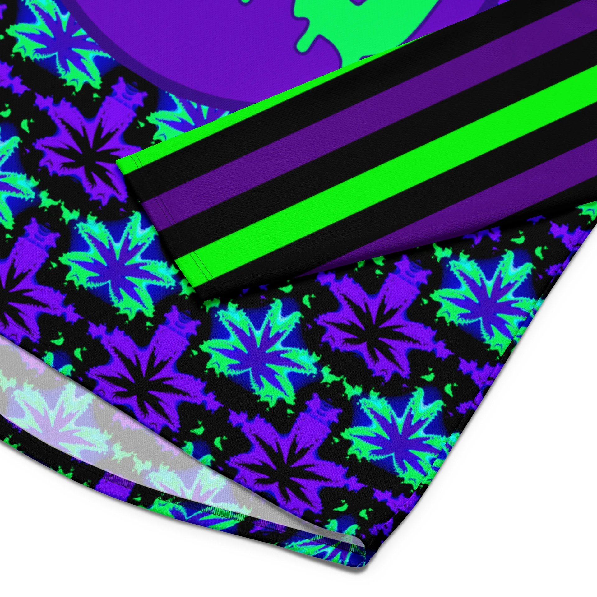 420 Festival Hockey Jersey, Stoner Rave Circus Stripes Shirt, Twisted Clown Cannabis Clothes, Neon 90s Trippy Checker Top, Odd Weed EDM Wear product image (5)