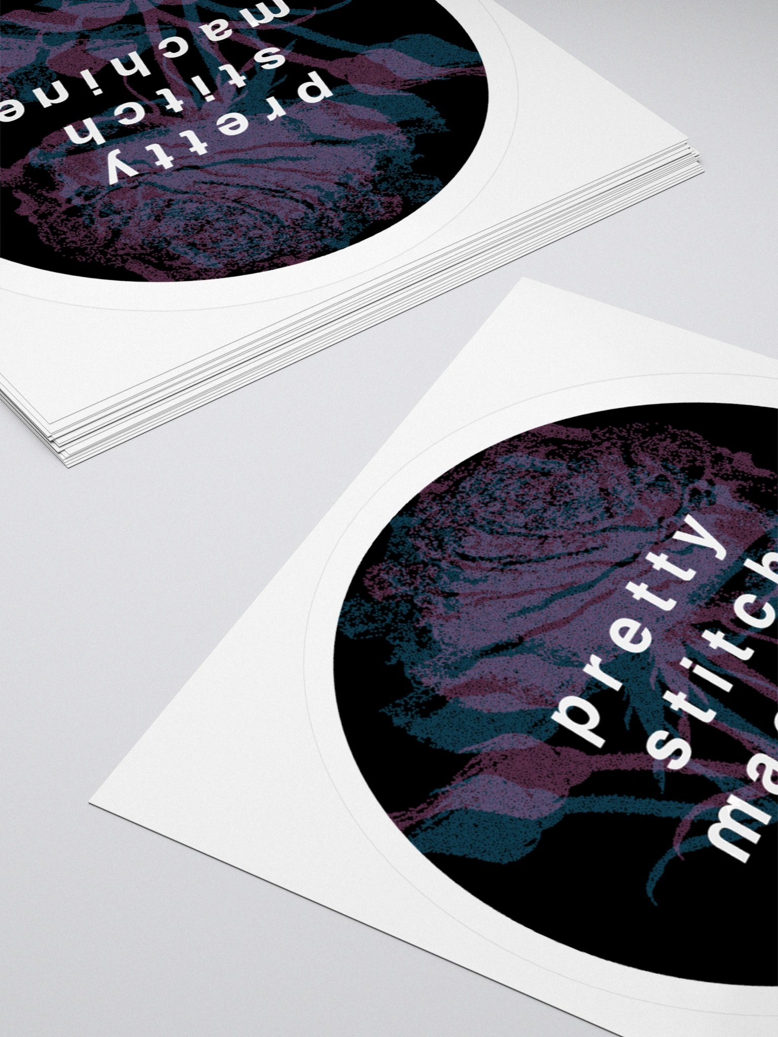 prettystitchmachine Round Logo Sticker product image (12)
