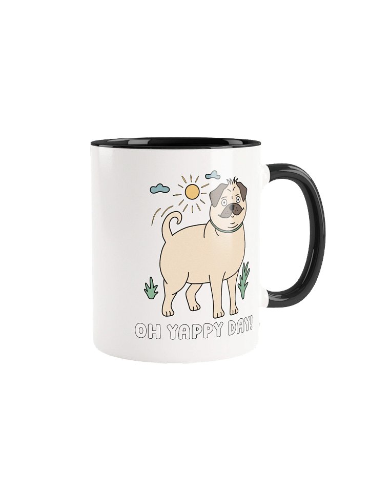 Oh Yappy Day Pug Mug product image (2)