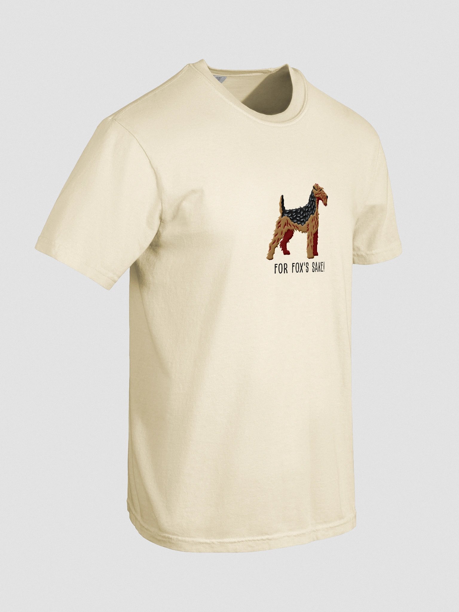 For Fox's Sake! T-Shirt(Embroidered) of a Welsh Terrier(Black & Tan) product image (11)