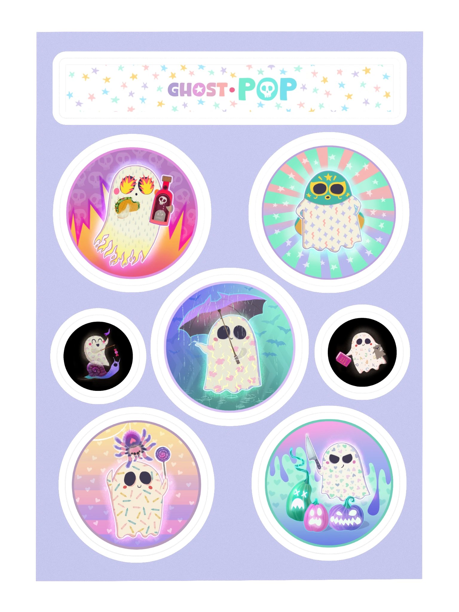 Ghost Pop Sticker Sheet #1 product image (3)