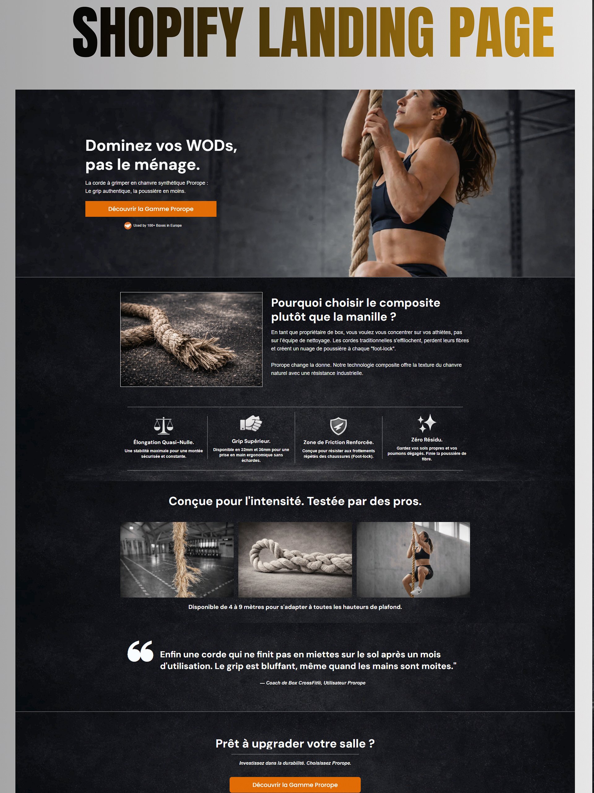 CRO Optimized Product Page for Rope Brands | GemPages Template product image (1)