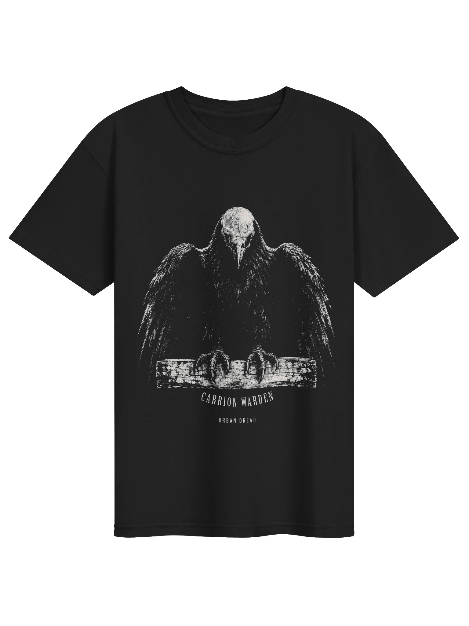 Carrion Warden — Omen Bird Horror T-Shirt product image (1)
