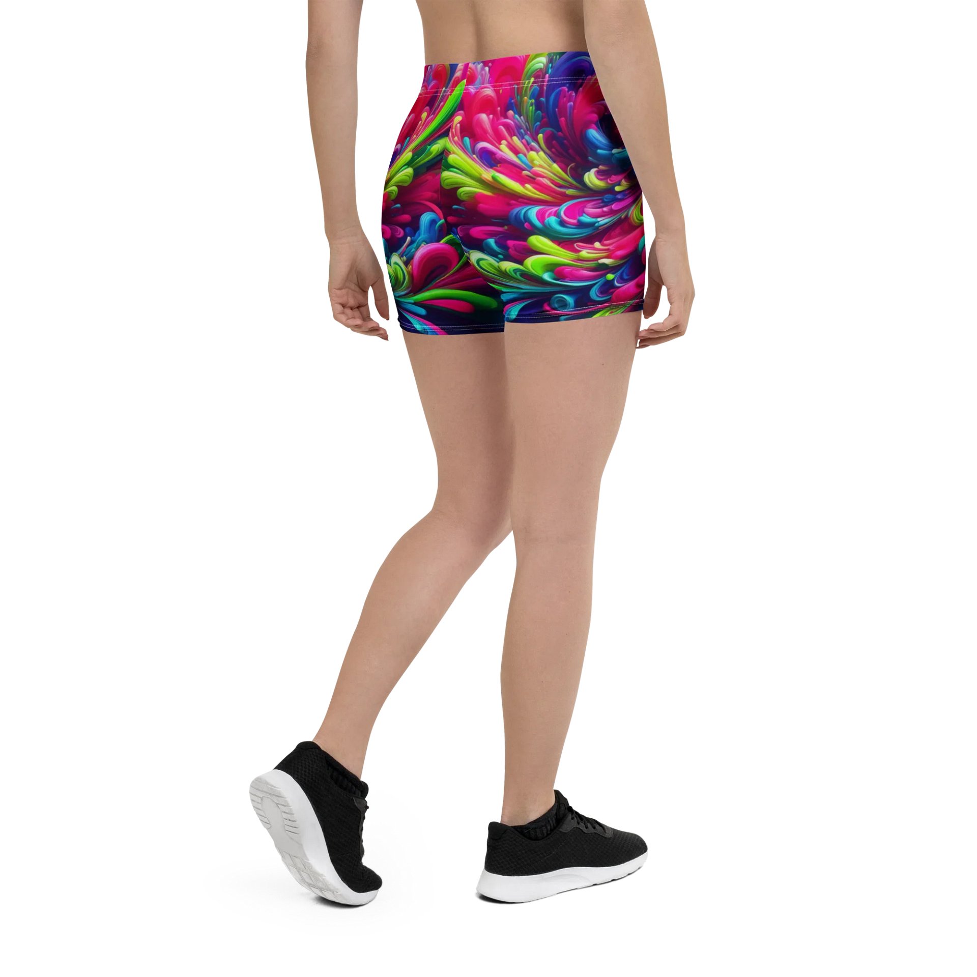 Swirling Petals All-Over Print Shorts product image (3)