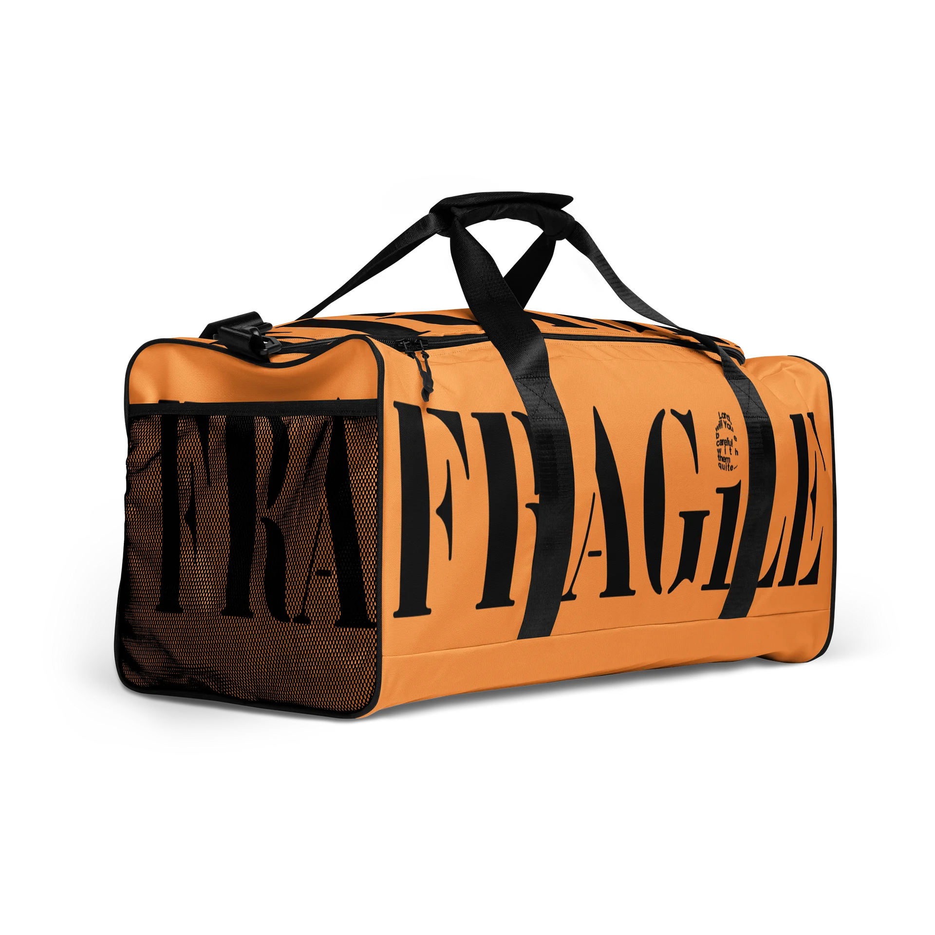 FRAGiLE Orange Duffel Bag product image (2)