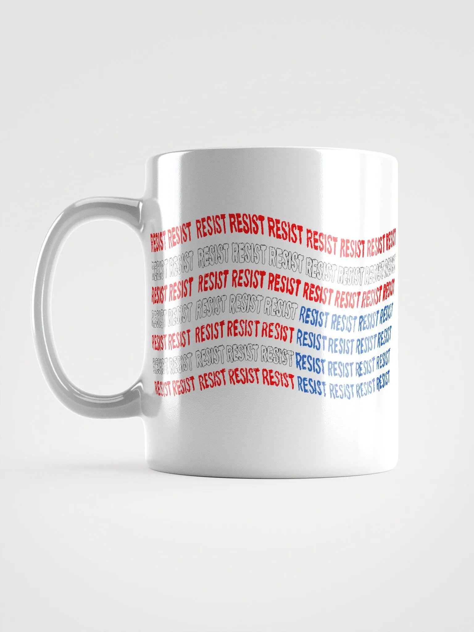 Resist Upside Down Flag White Mug product image (18)