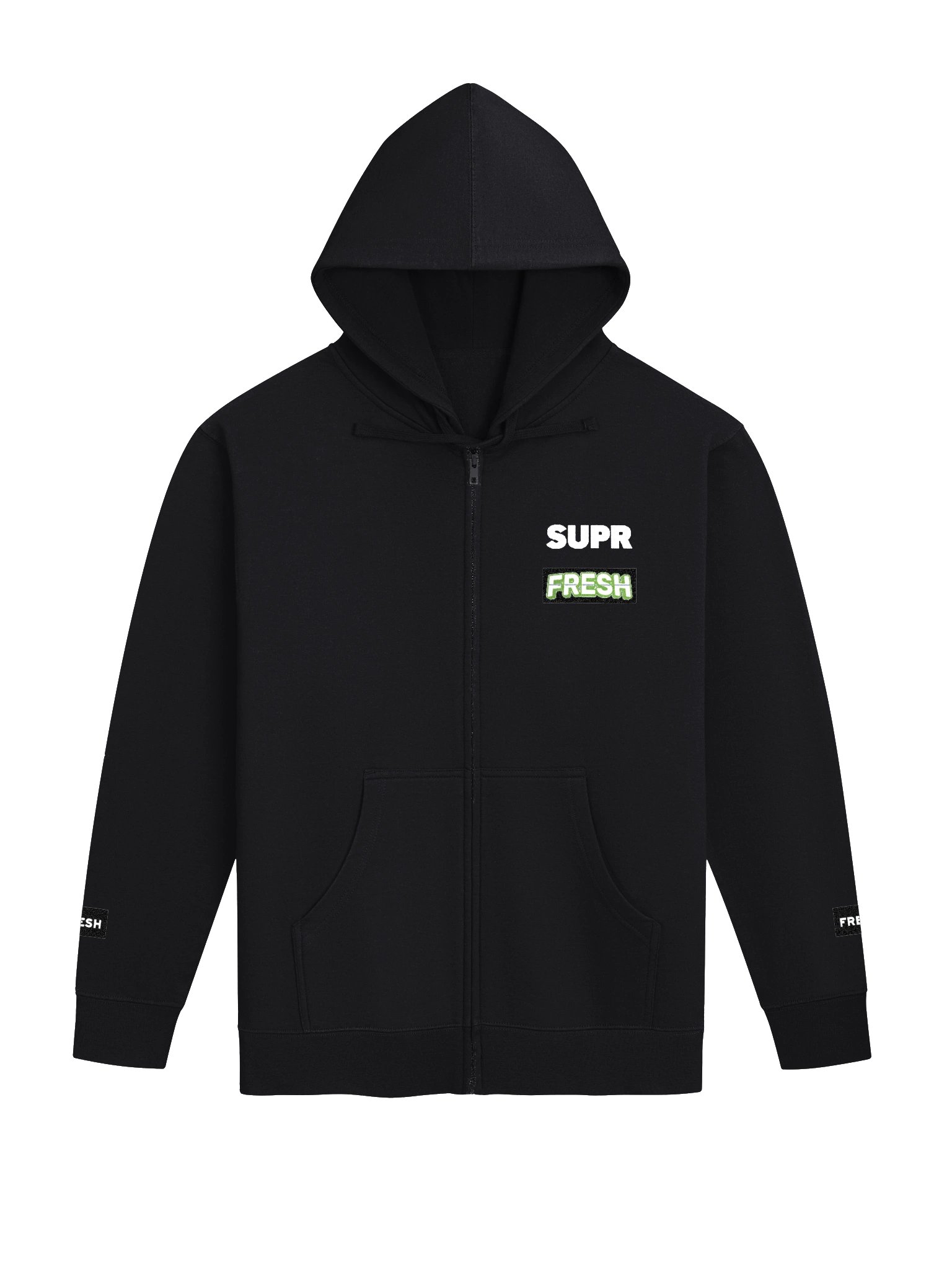 /100 limited drop embroidered FRESH zip up hoodie. product image (1)