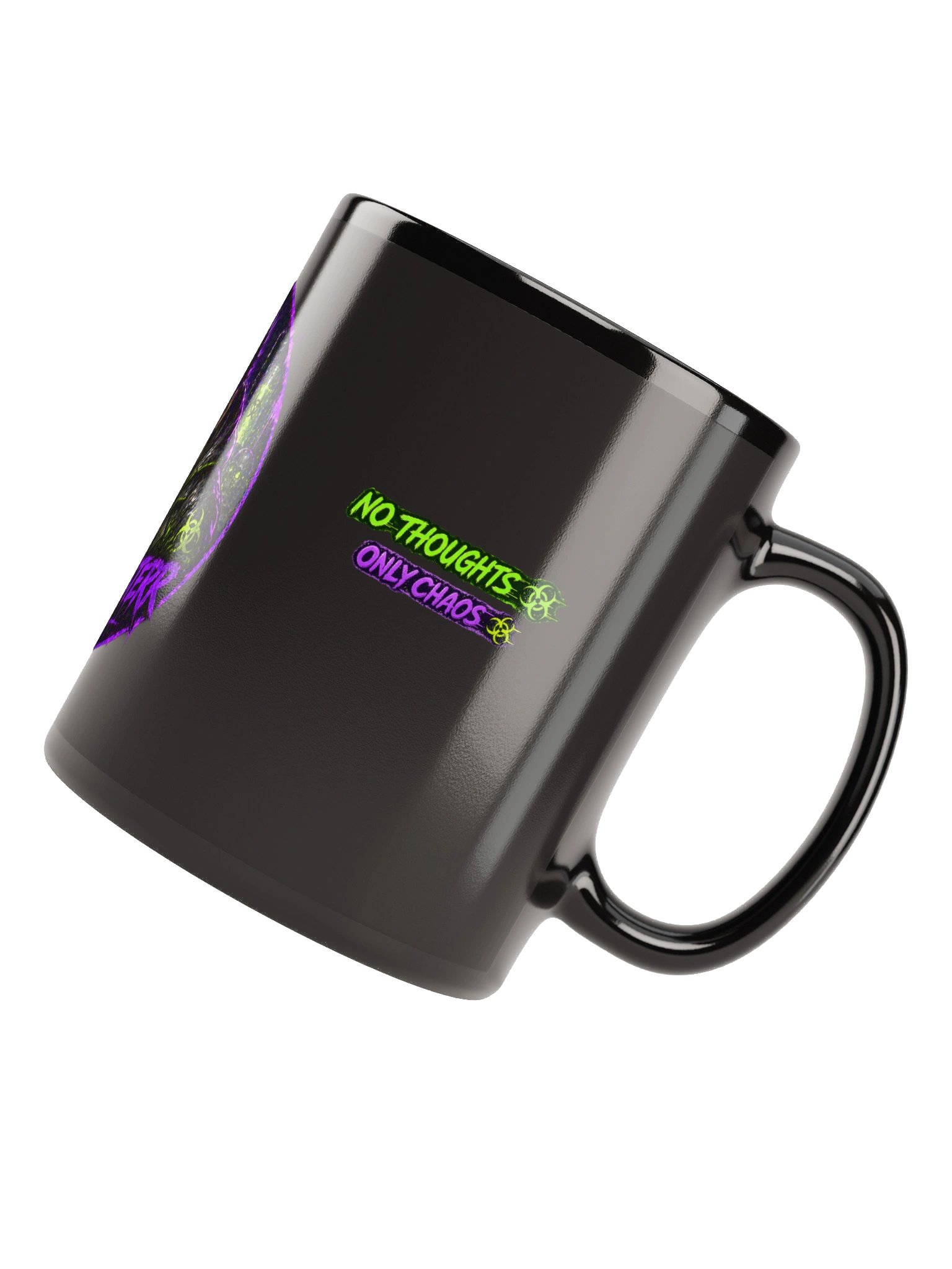 SwegBusterr Neon 'No Thoughts, Only Chaos' Mug product image (11)