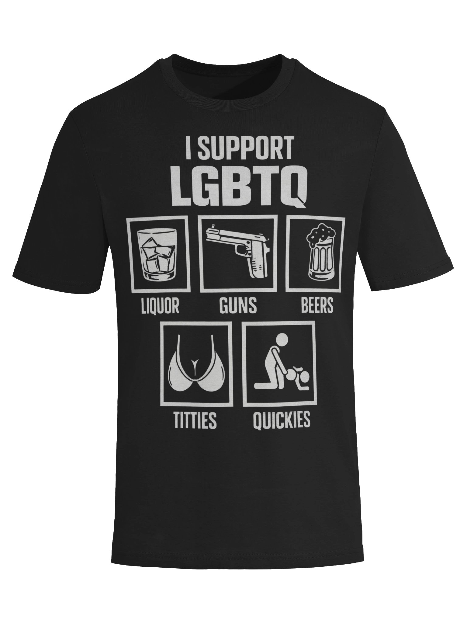 I SUPPORT LGBTQ — Bold Icon Unisex Tee product image (13)