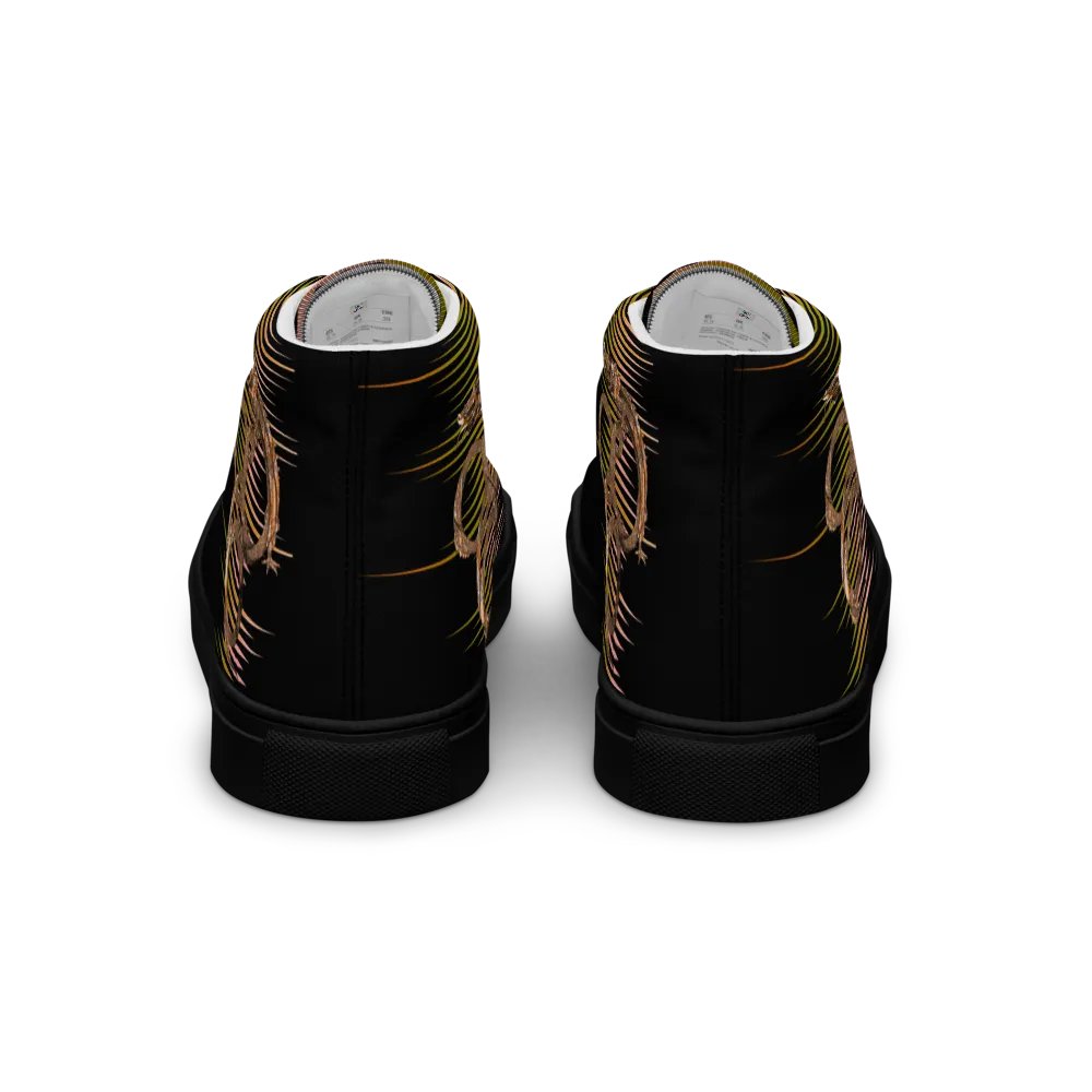 Glitchy Distortion Men's High Tops product image (5)