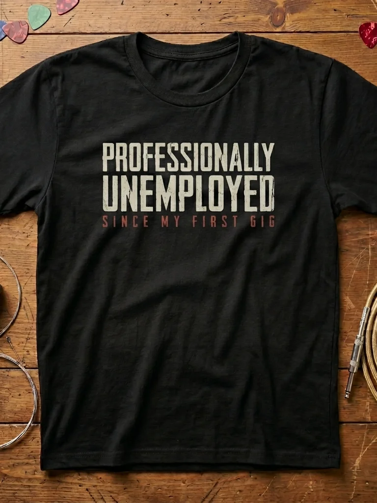 Professionally Unemployed - Guitar T-Shirt product image (1)
