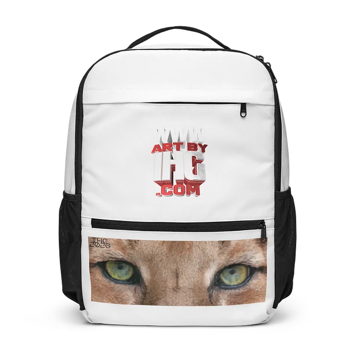 ArtByIHG.com Mountain Lion Eyes Digital Drawing Backpack product image (2)