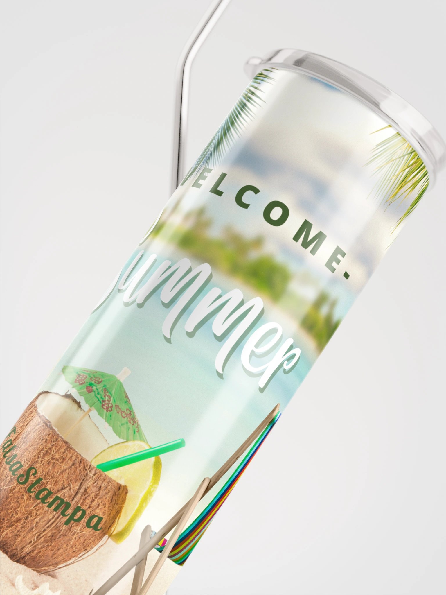 Tropical Paradise Steel Tumbler product image (4)