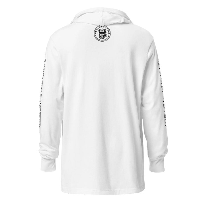 Cane Corso Long-sleeve Hooded White Tee product image (2)
