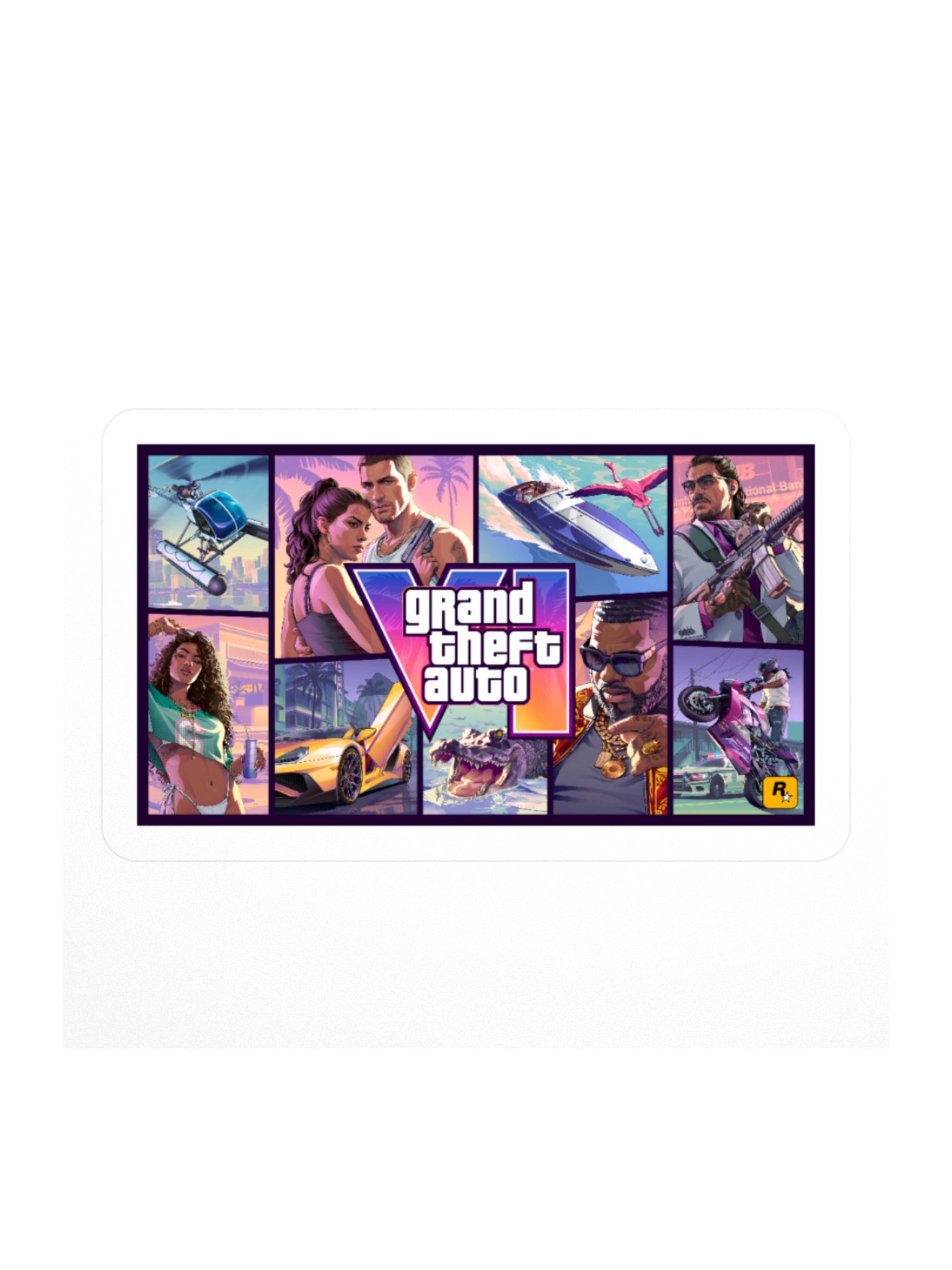 GTA VI Official Artwork Sticker product image (1)