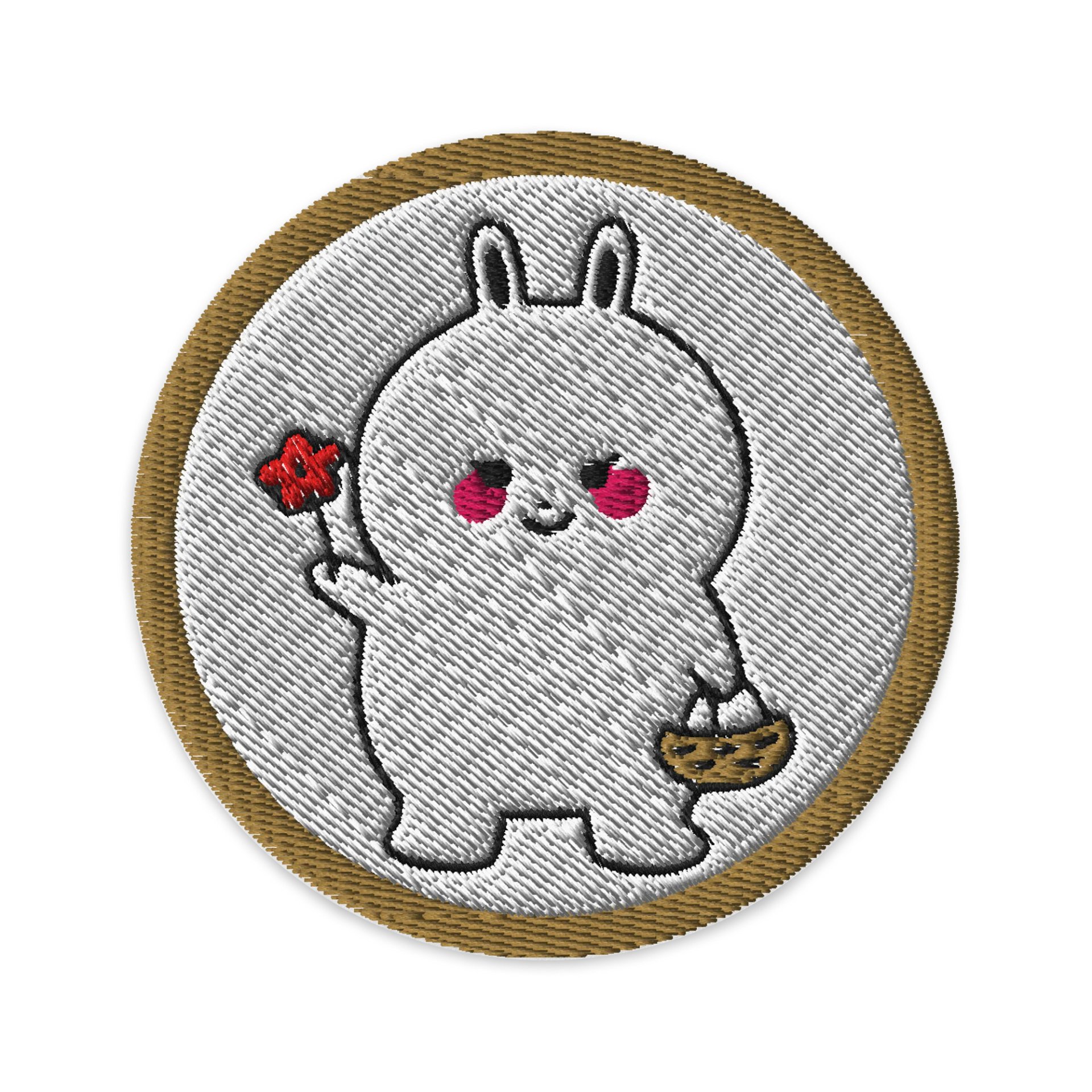 Blossoming Bunny Embroidered Patch product image (1)