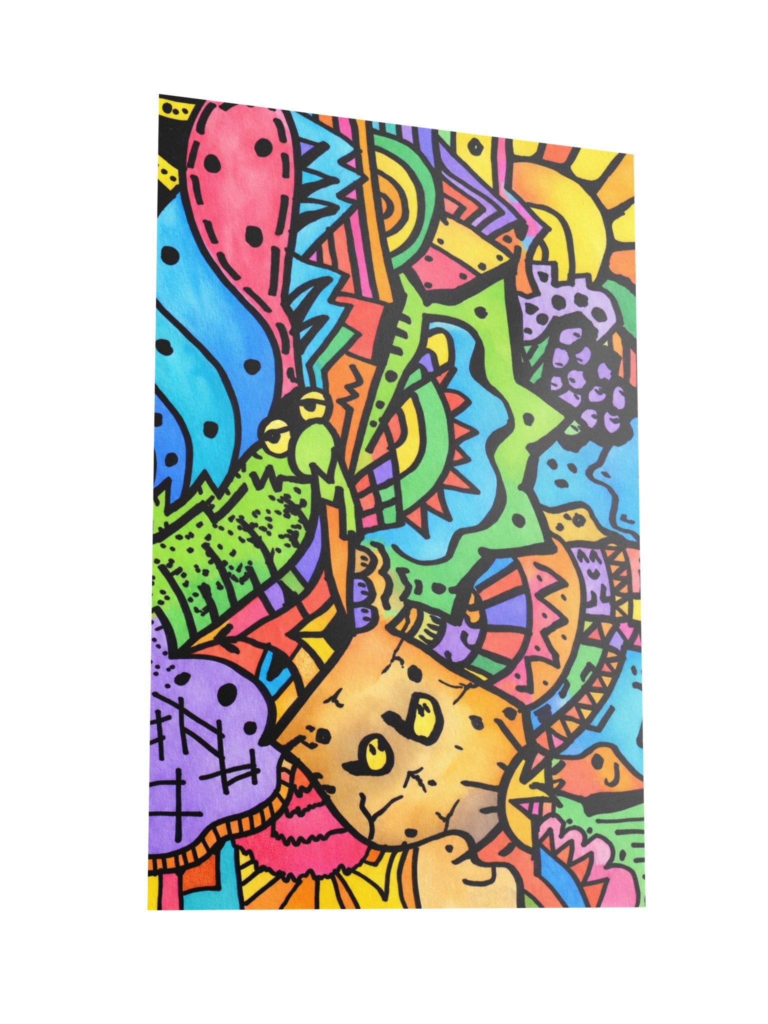 #3 Sunny the Cat - Color Poster product image (2)