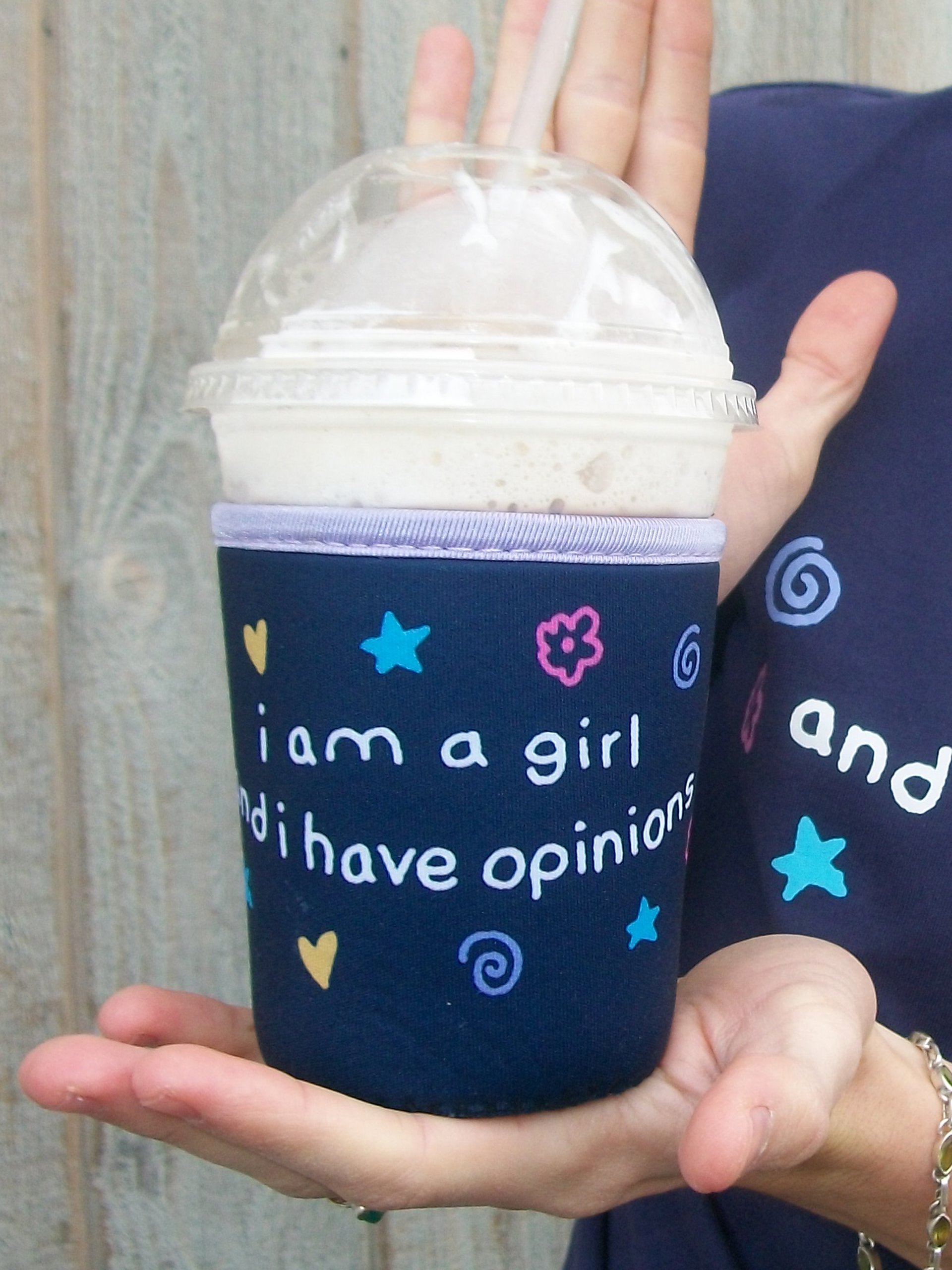 i am a girl and i have opinions koozie!!! (pre-order!) product image (3)