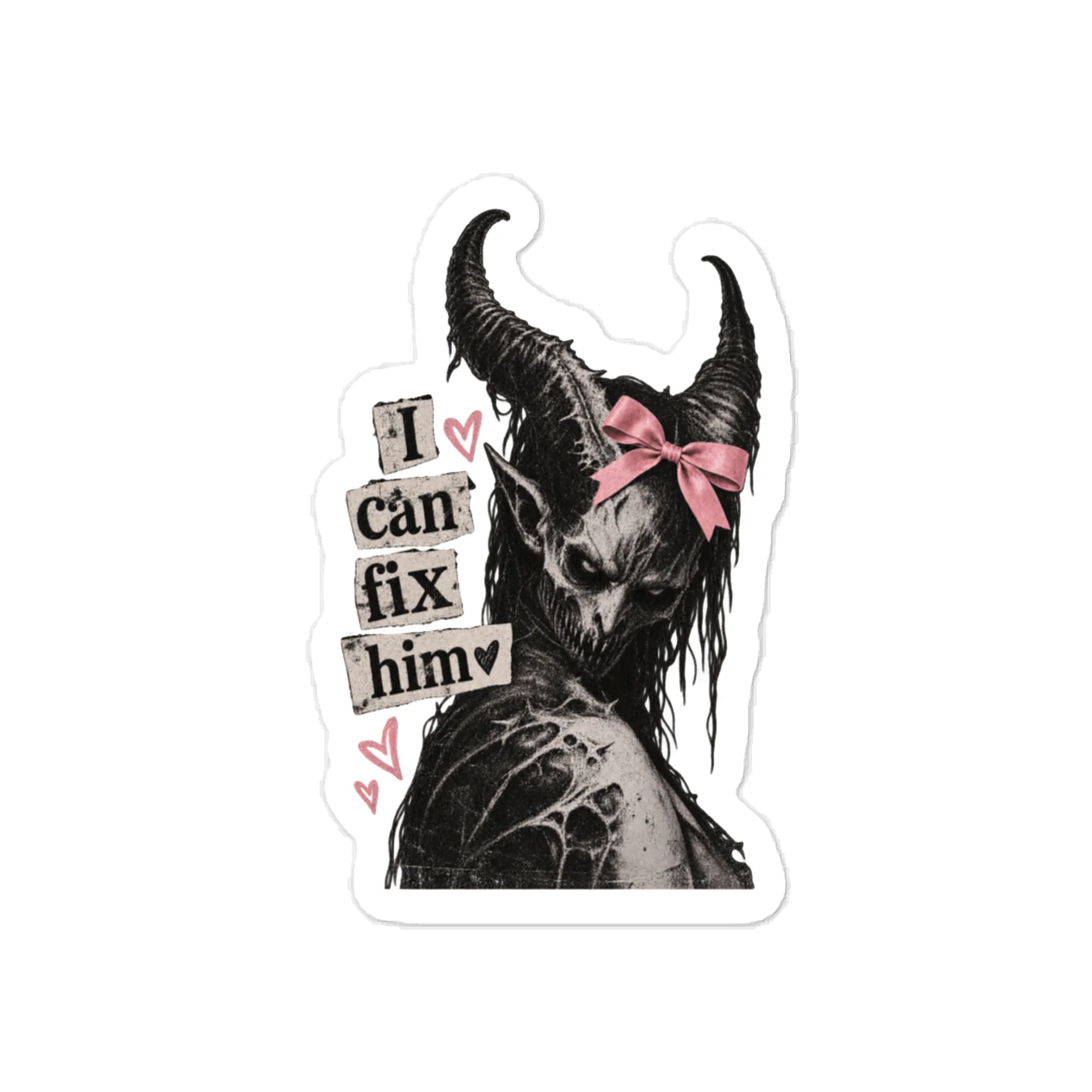 I Can Fix Him Sticker | Water & Scratch Resistant Decal product image (2)