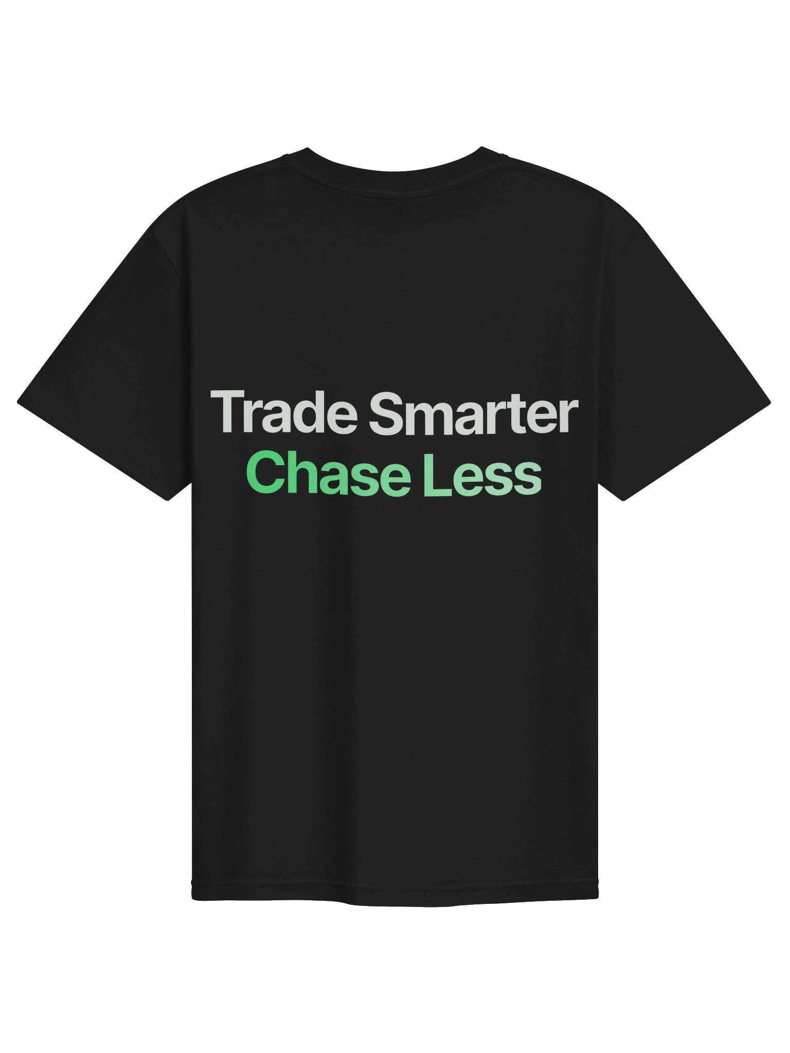 Trade Smarter, Chase Less Tee — Washed Black product image (2)
