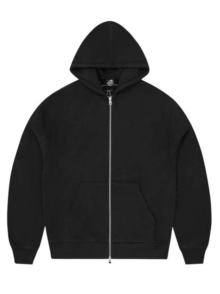 LUNDUN STITCH ZIP HOODIE [SCHWARZ] product image (2)