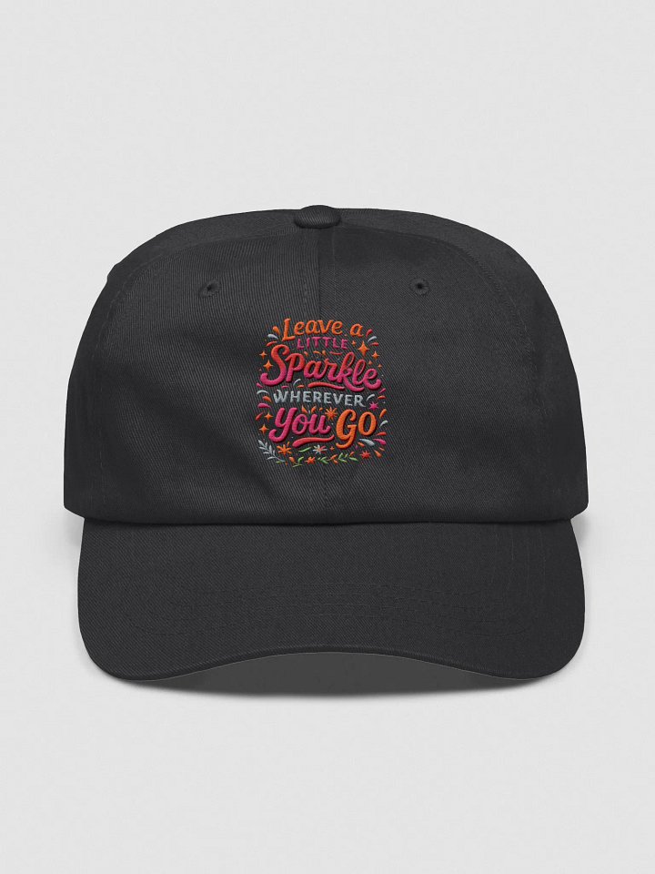 Leave a Little Sparkle – Embroidered Rainbow Script Hat product image (1)