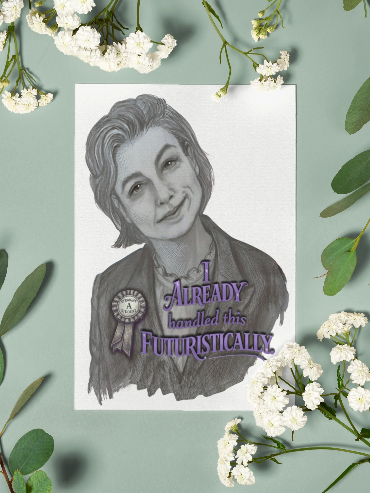 Already Handled This Futuristically Printable Greeting Card (Choose Your Message) product image (12)