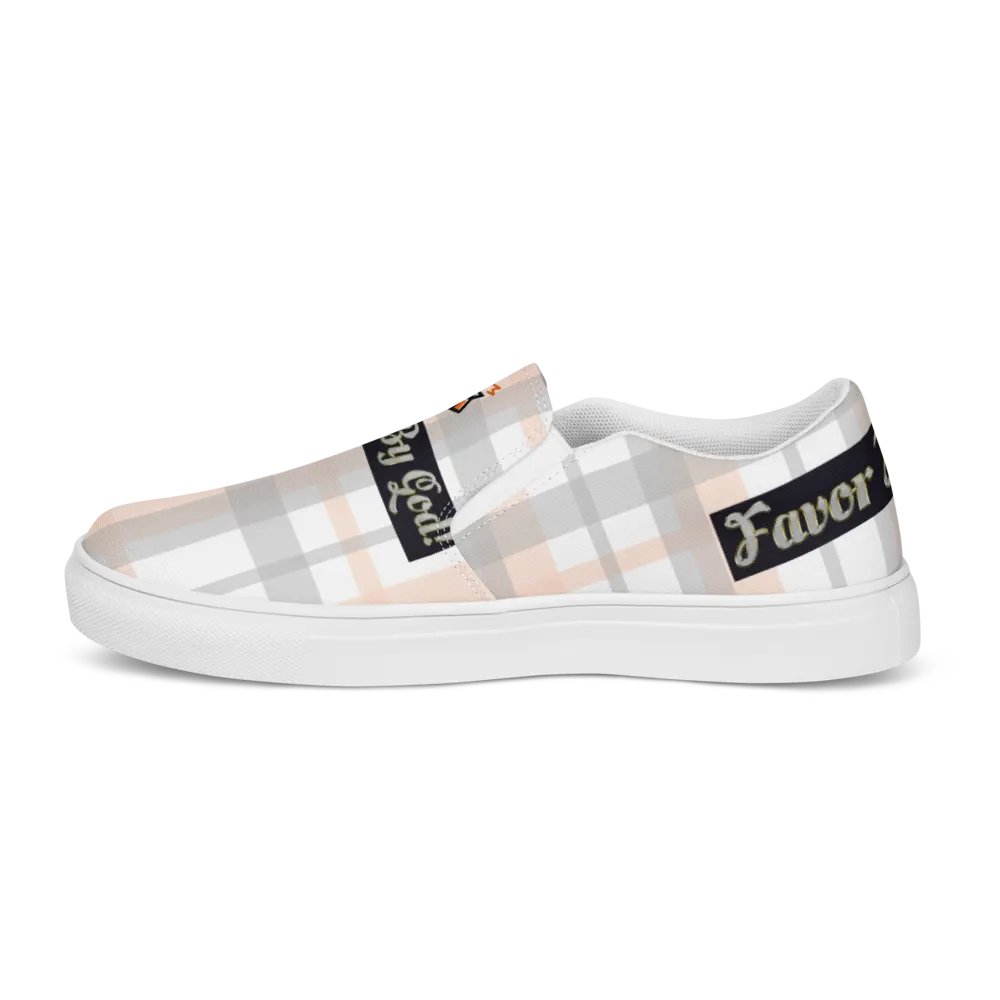 BBG Pink Plaid Women's Slip On V2 product image (5)