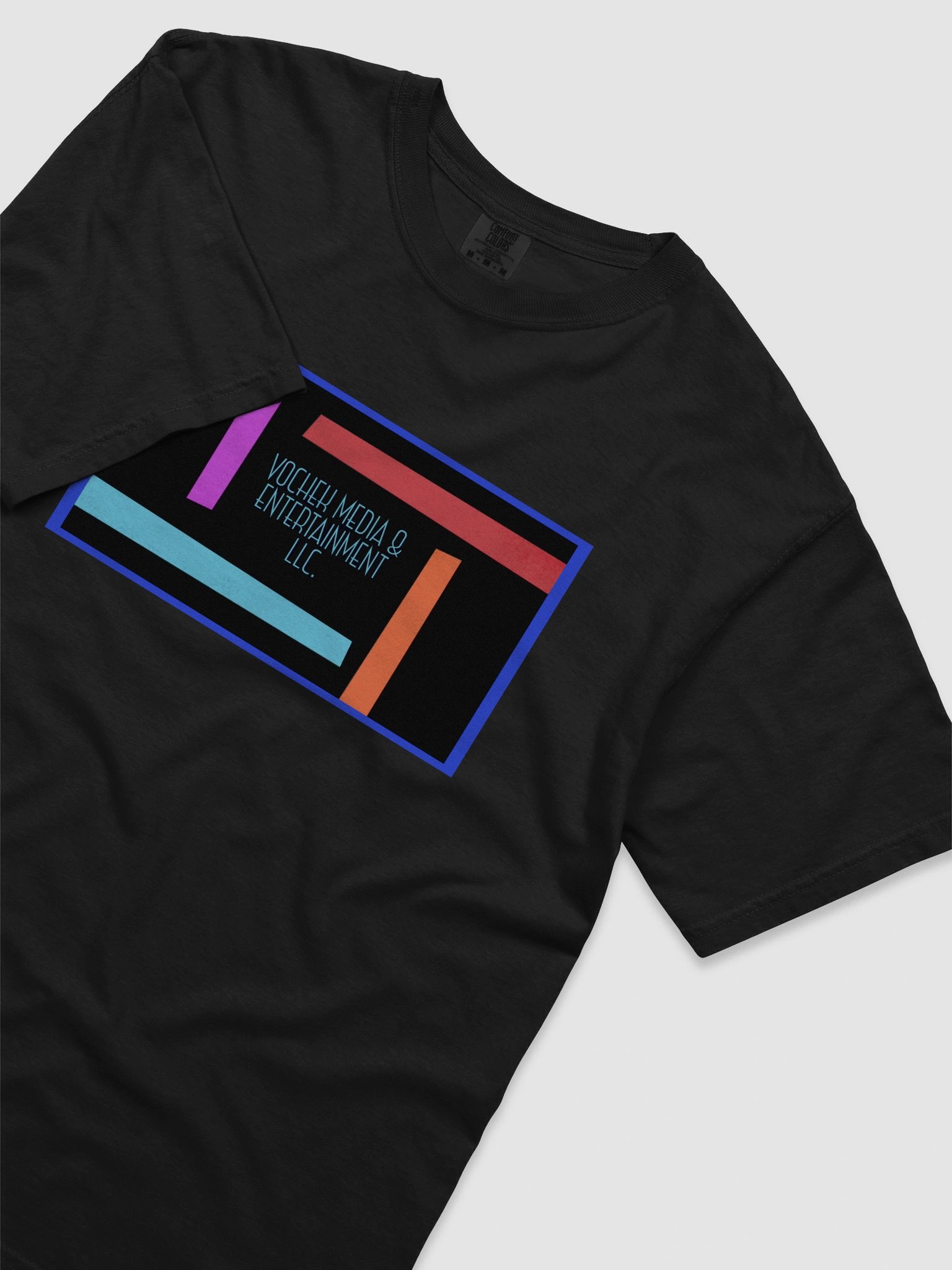Vochek Media and Entertainment Logo Heavyweight T-Shirt product image (5)