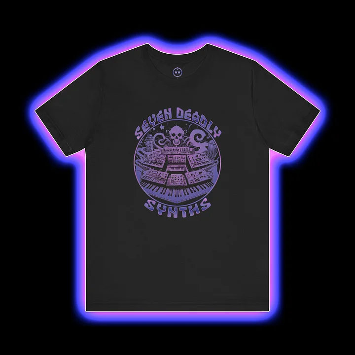 Synthesizer Collector T-Shirt - Seven Deadly Synths (7 Synthesis Techniques) product image (1)