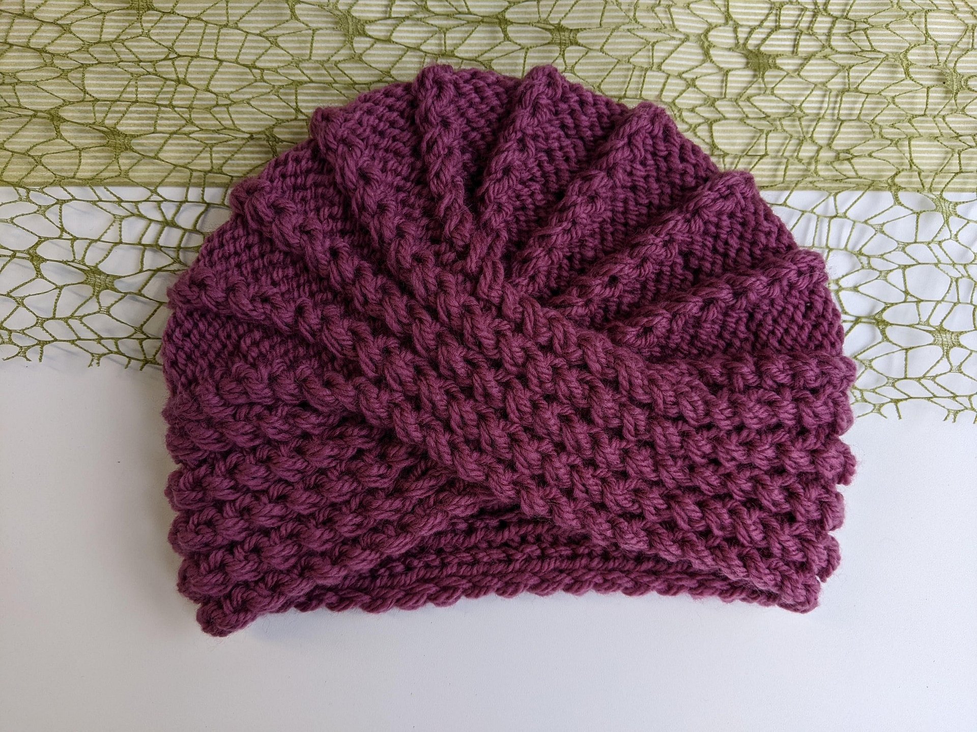 Knit Turban Hat Pattern product image (6)