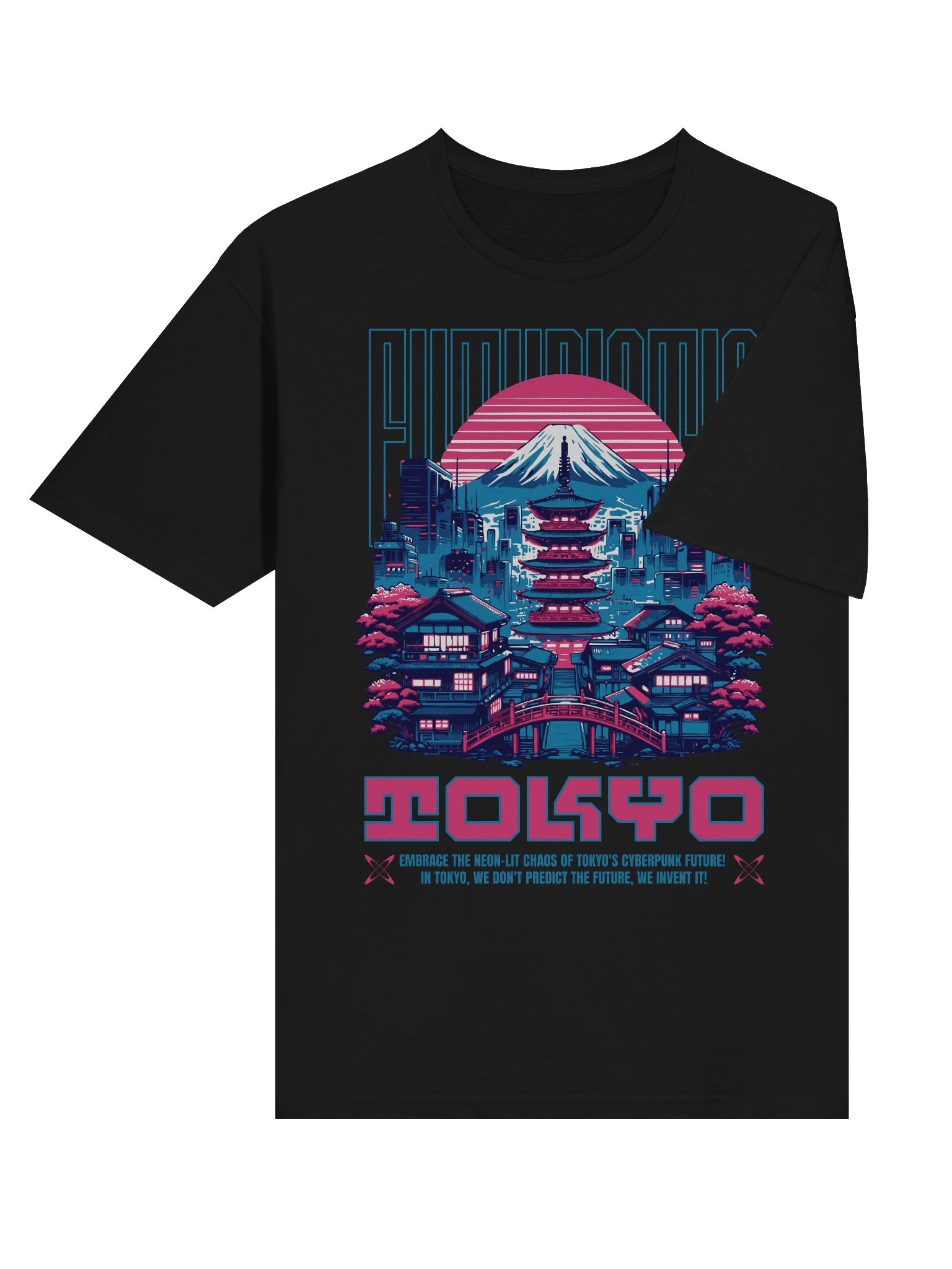 Tokyo Cyberpunk Neon Chaos T-Shirt - Gildan Softstyle product image (4)