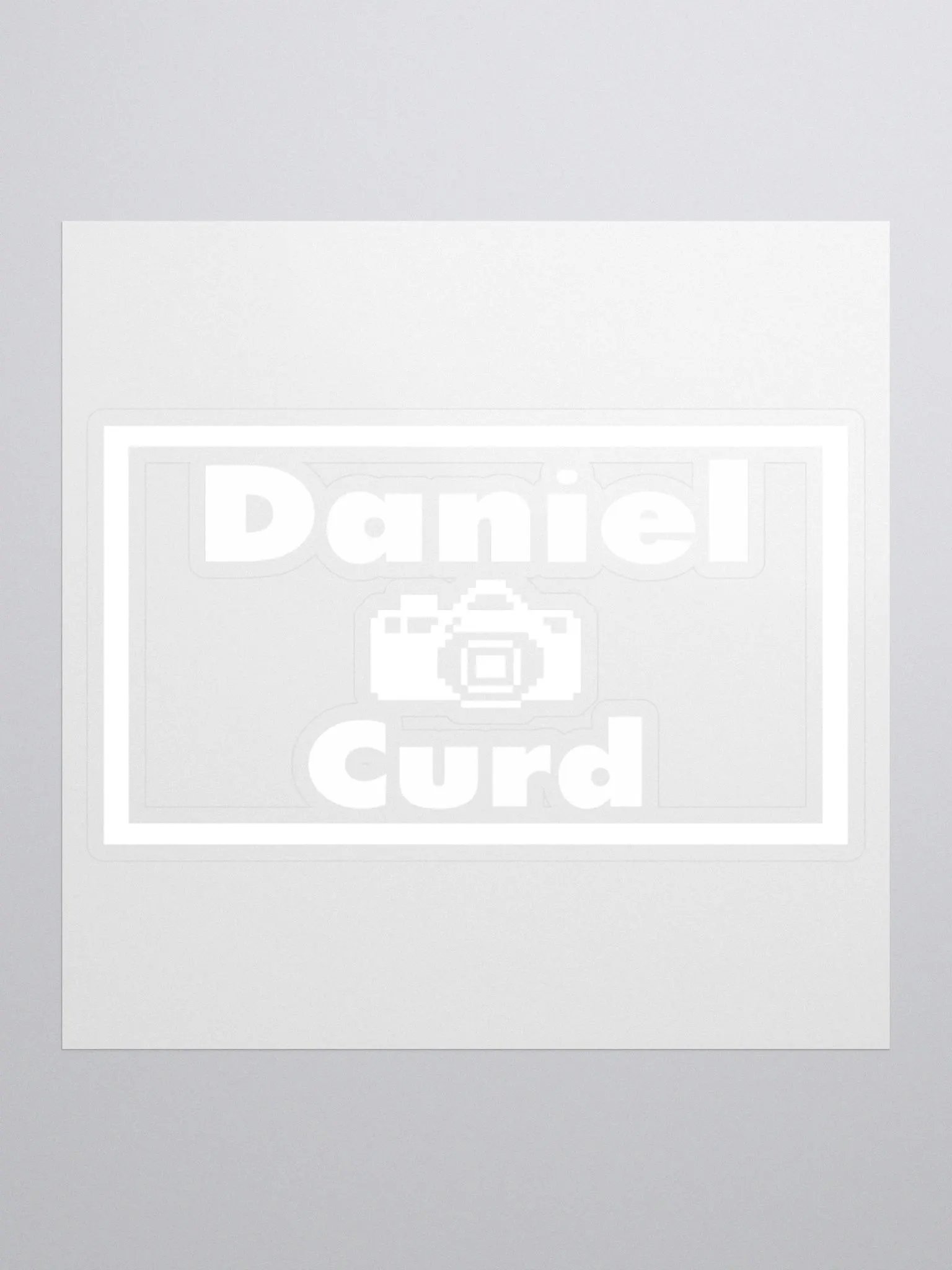 Daniel Curd Productions White Sticker product image (1)