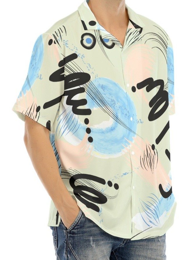 Abstract Brushstroke Cuban Shirt product image (2)