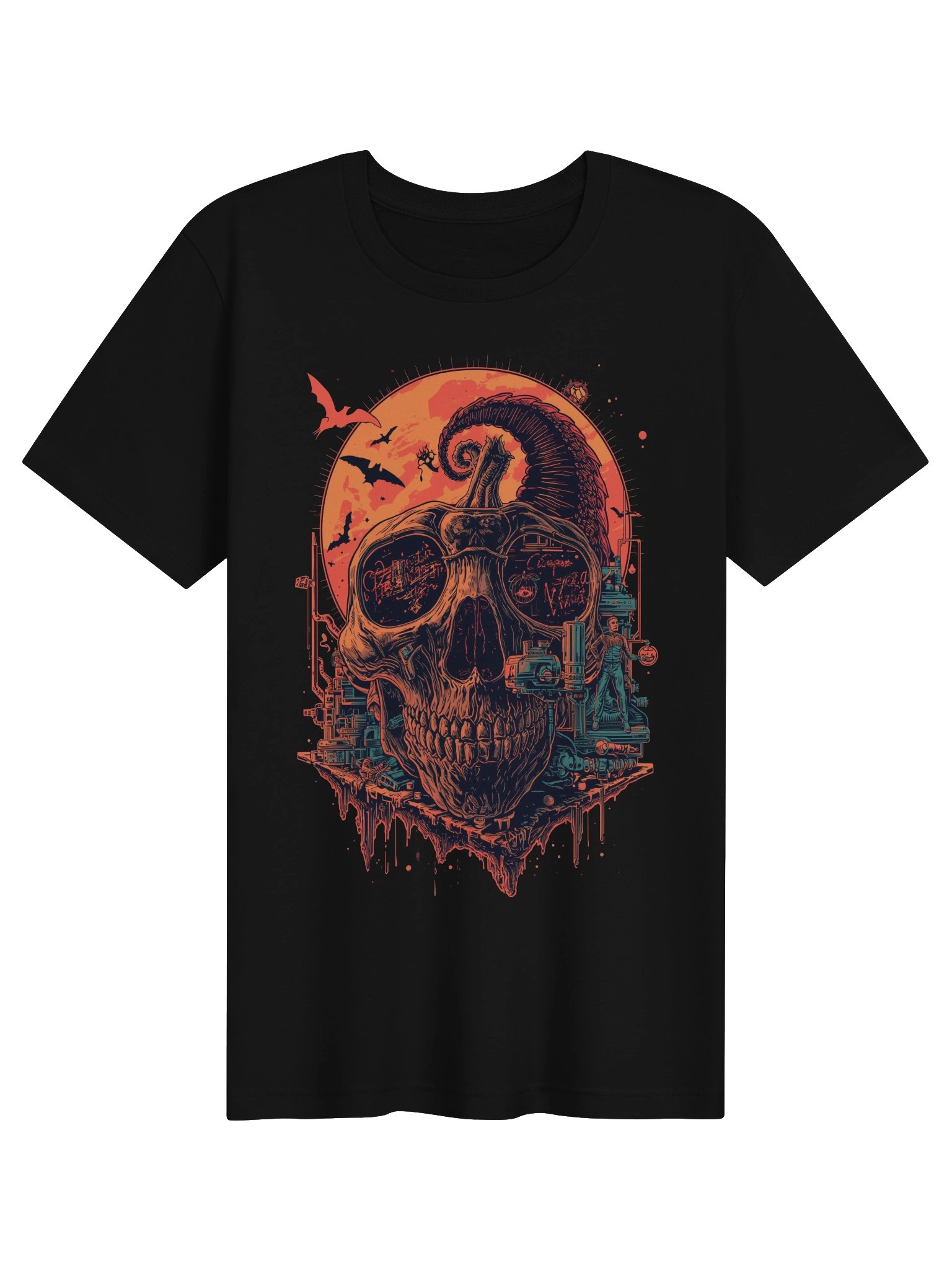 Ram Skull Bats Graphic Lightweight T-shirt product image (1)