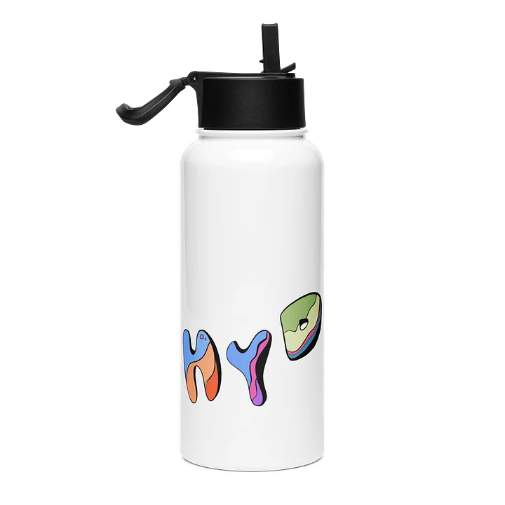 HYDRATE / Stainless Steel Water Bottle with a Straw Lid product image (1)