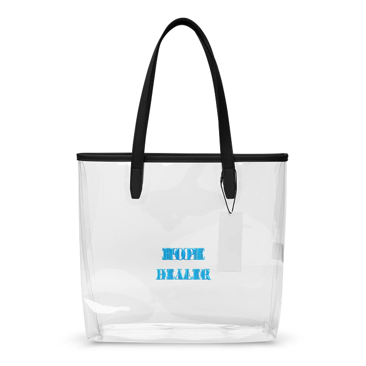 Shiny Blue 'HOPE DEALER' Clear Tote Bag product image (1)