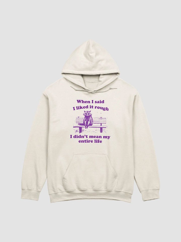 When I said I liked it rough I didn't mean my entire life Hoodie product image (1)