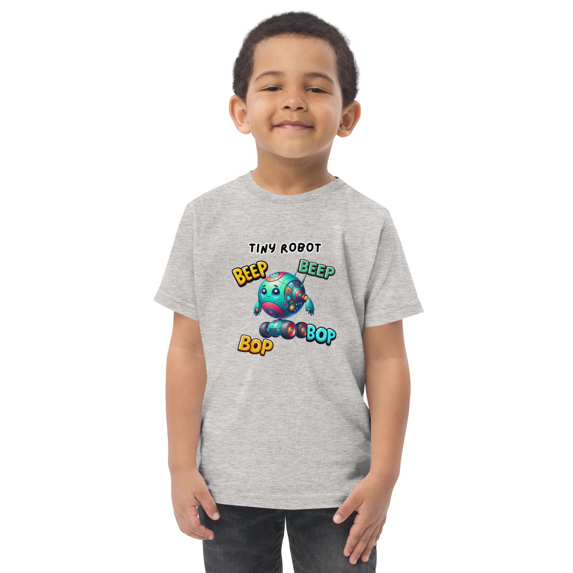 Beep Bop Tiny Robot Toddler T-Shirt product image (5)